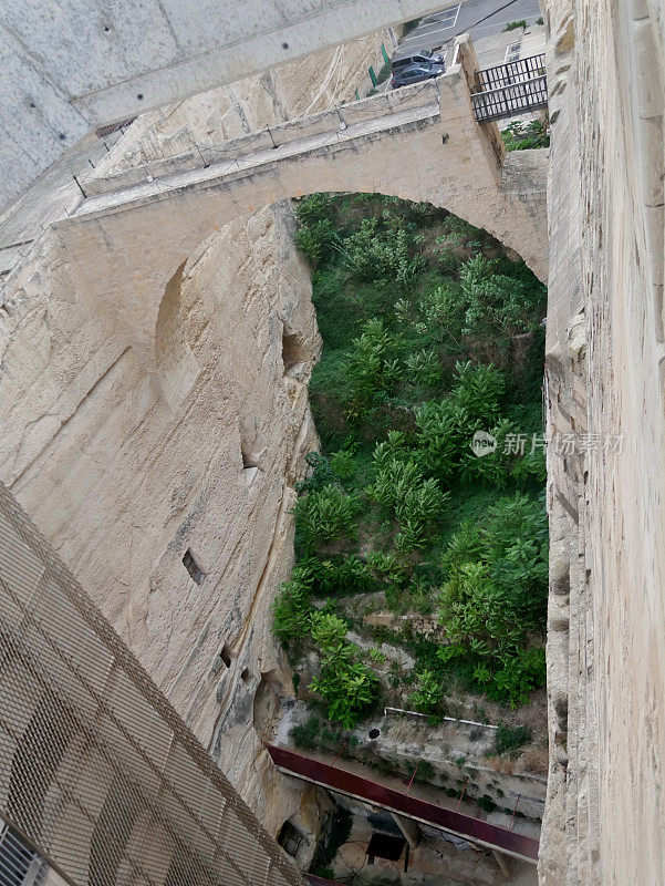 Builf´ding from above in Malta